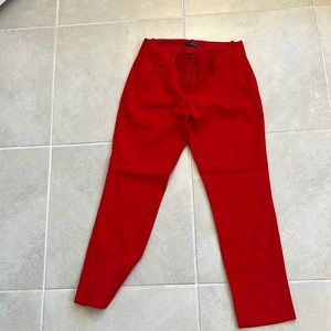Limited red dress pant slim